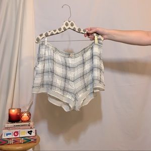 Urban Outfitters COPE Brand Plaid Two Layer Shorts